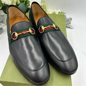 Men’s Gucci JORDAAN horse bit loafer size 12.5 made in Italy